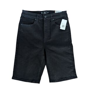 Volcom Black Denim Shorts Bermuda "Liberator" High Rise NWT Sz 27